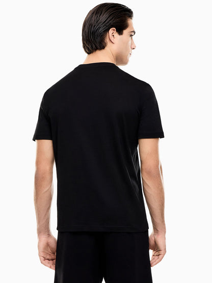 T-shirt da uomo Ea7 Emporio Armani in cotone nero