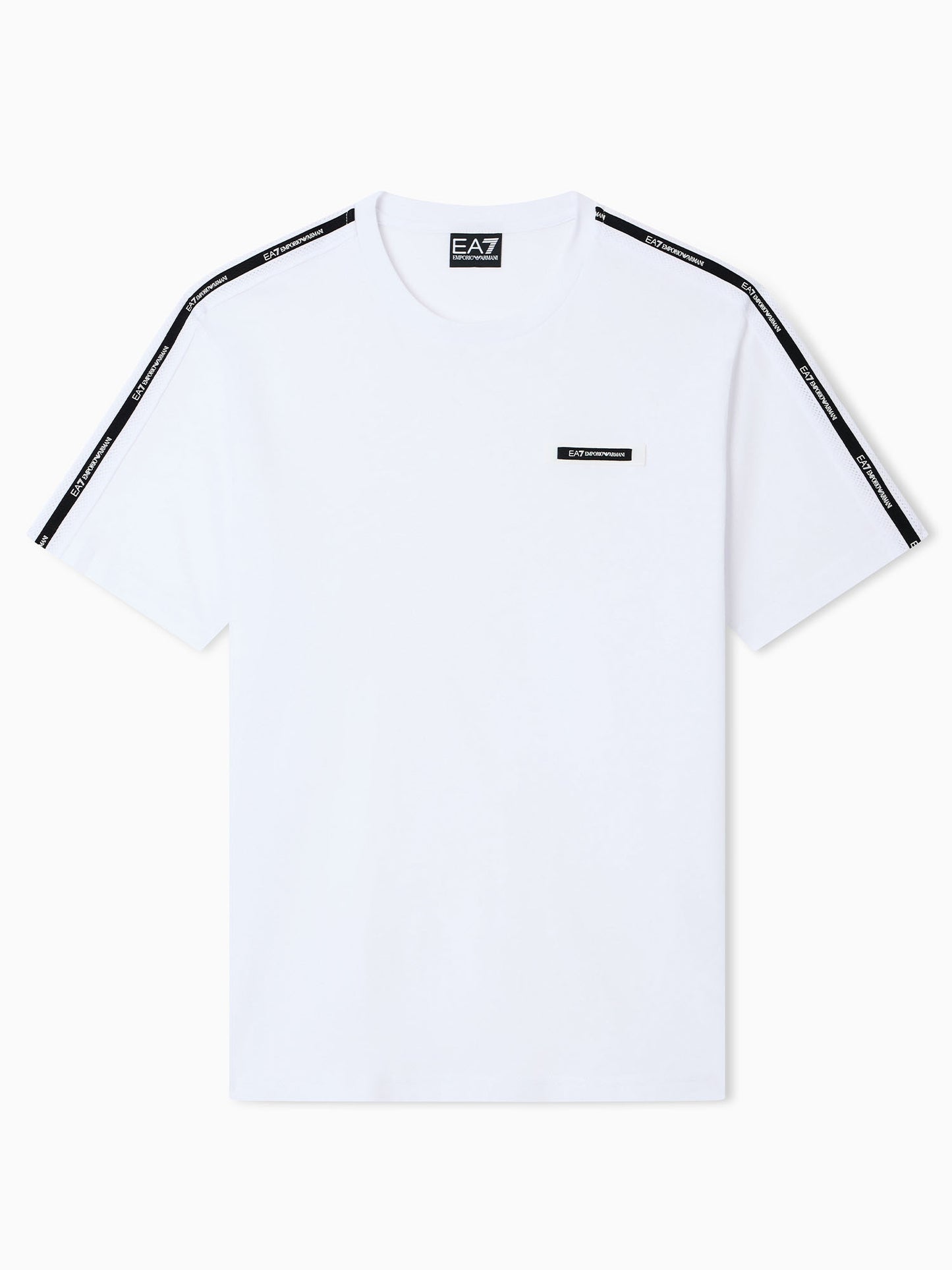 T-shirt maniche corte EA7 Emporio Armani in cotone bianca da uomo