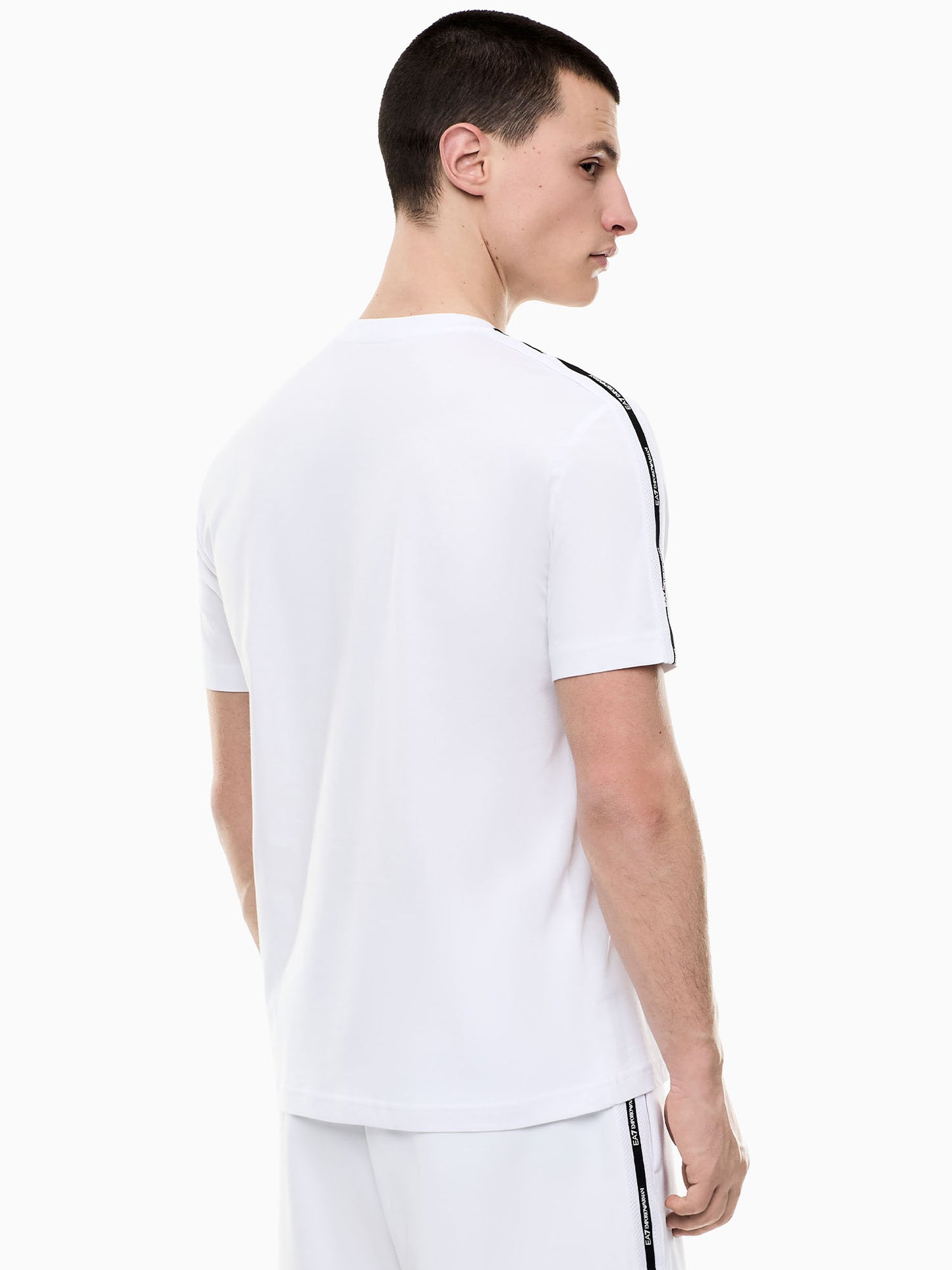 T-shirt maniche corte EA7 Emporio Armani in cotone bianca da uomo