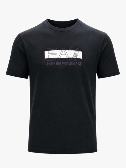 Ea7 Emporio Armani Train Visibility, t-shirt maniche corte da uomo nera