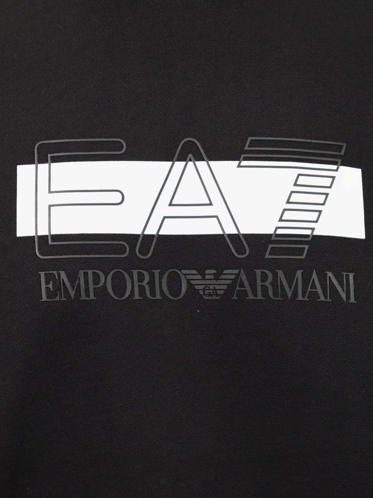 Ea7 Emporio Armani Train Visibility, felpa da uomo nera