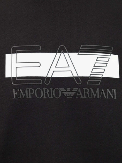 Ea7 Emporio Armani Train Visibility, felpa da uomo nera