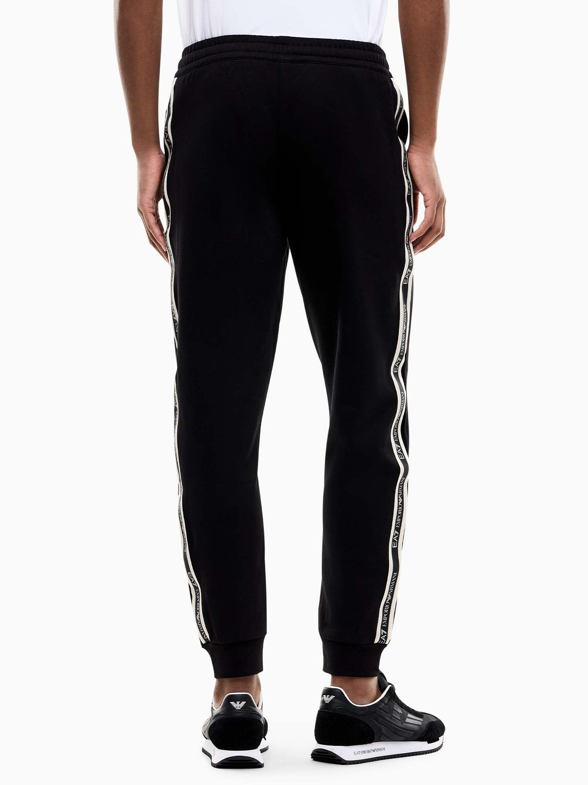 Ea7 Emporio Armani Train Logo Serie, pantalone da uomo nero