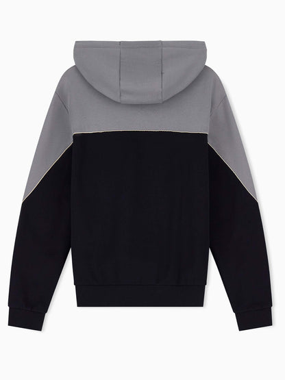 Ea7 Emporio Armani Train Colourbloc, felpa da uomo nera
