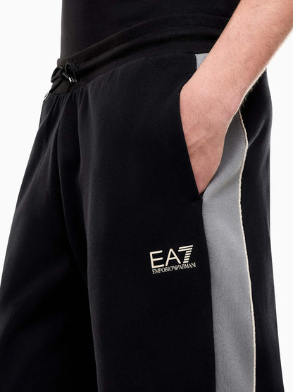 Ea7 Emporio Armani Train Colourbloc, pantalone da uomo nero