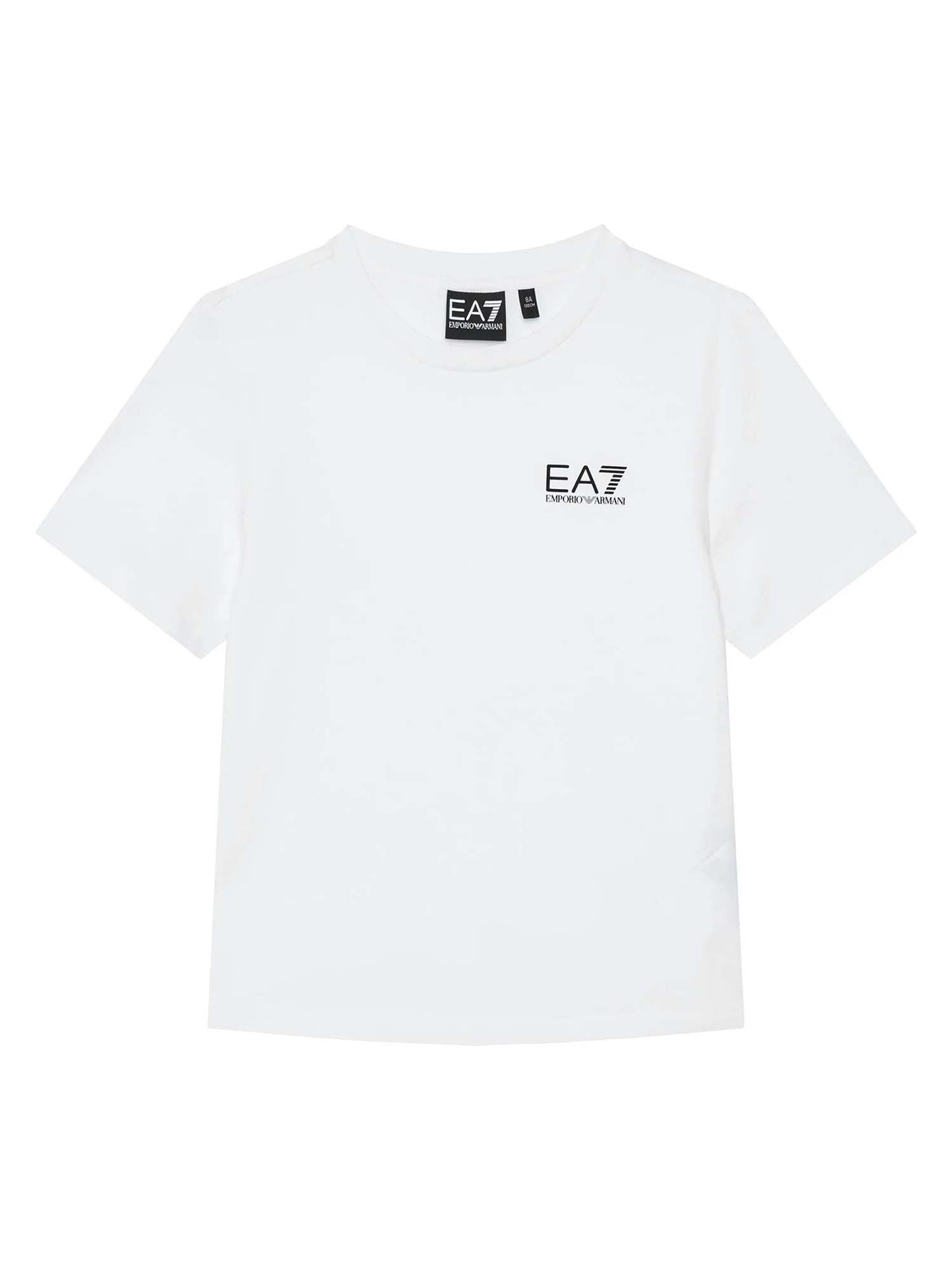 Ea7 Emporio Armani AF10378 7B0020 U0002, t-shirt Unisex bambino bianca