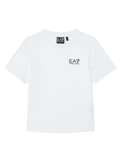 Ea7 Emporio Armani AF10378 7B0020 U0002, t-shirt Unisex bambino bianca