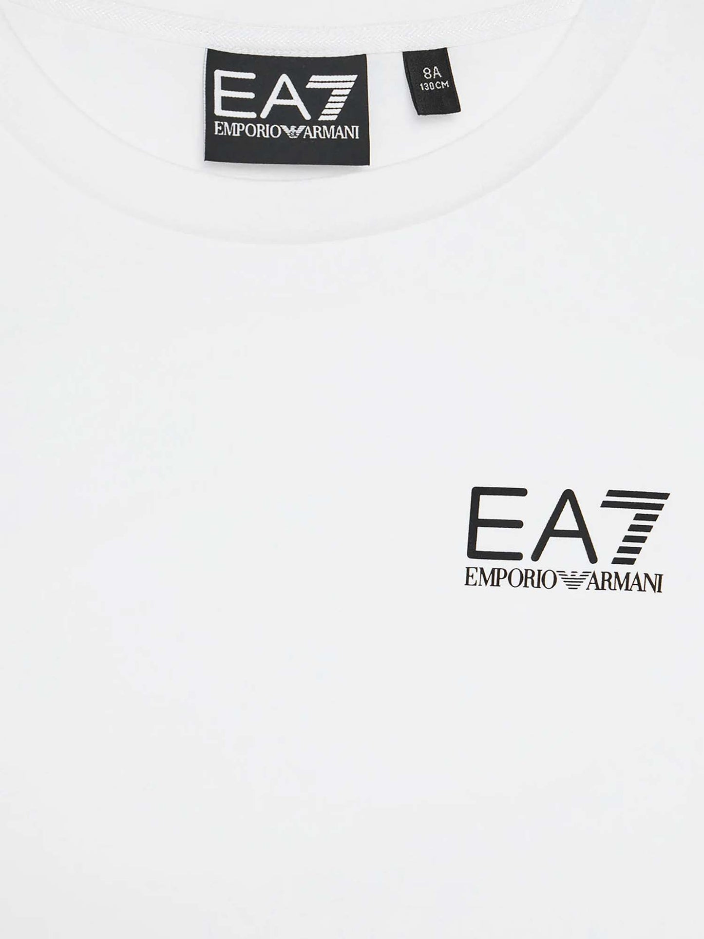 Ea7 Emporio Armani AF10378 7B0020 U0002, t-shirt Unisex bambino bianca