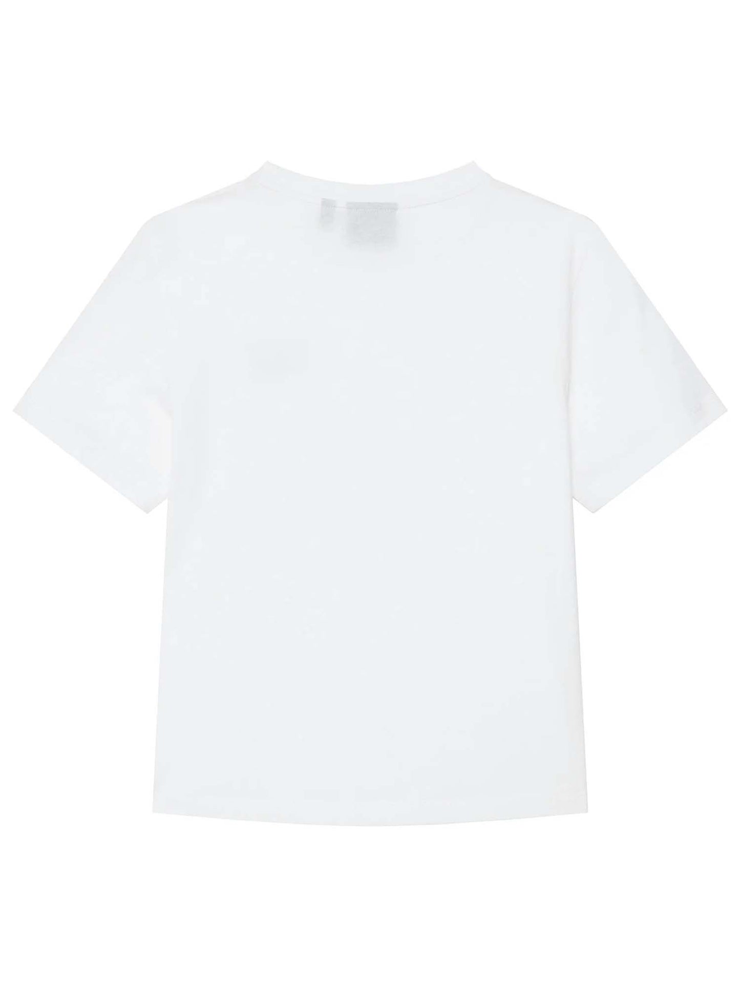 Ea7 Emporio Armani AF10378 7B0020 U0002, t-shirt Unisex bambino bianca