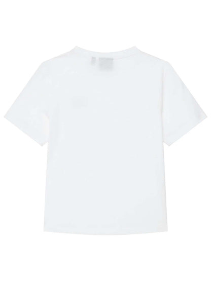 Ea7 Emporio Armani AF10378 7B0020 U0002, t-shirt Unisex bambino bianca