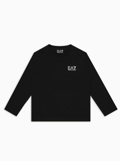 T-SHIRT MANICA LUNGA EA7 EMPORIO ARMANI BAMBINO NERO