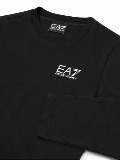 T-SHIRT MANICA LUNGA EA7 EMPORIO ARMANI BAMBINO NERO