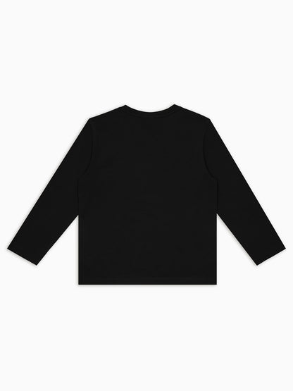 T-SHIRT MANICA LUNGA EA7 EMPORIO ARMANI BAMBINO NERO