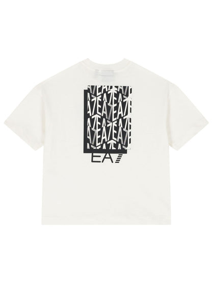 T-SHIRT GRAPHIC SERIE EA7 EMPORIO ARMANI BAMBINO BIANCO