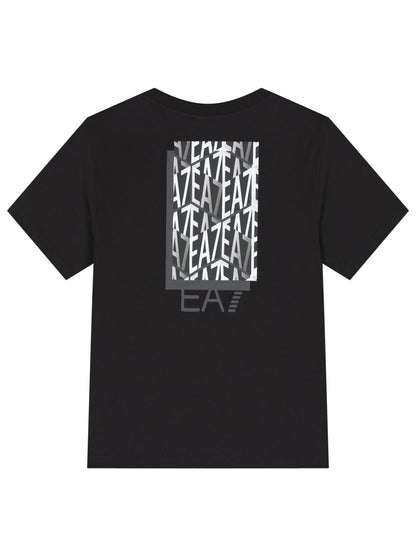 T-SHIRT GRAPHIC SERIE EA7 EMPORIO ARMANI BAMBINO NERO