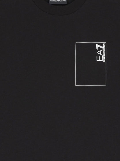 T-SHIRT GRAPHIC SERIE EA7 EMPORIO ARMANI BAMBINO NERO