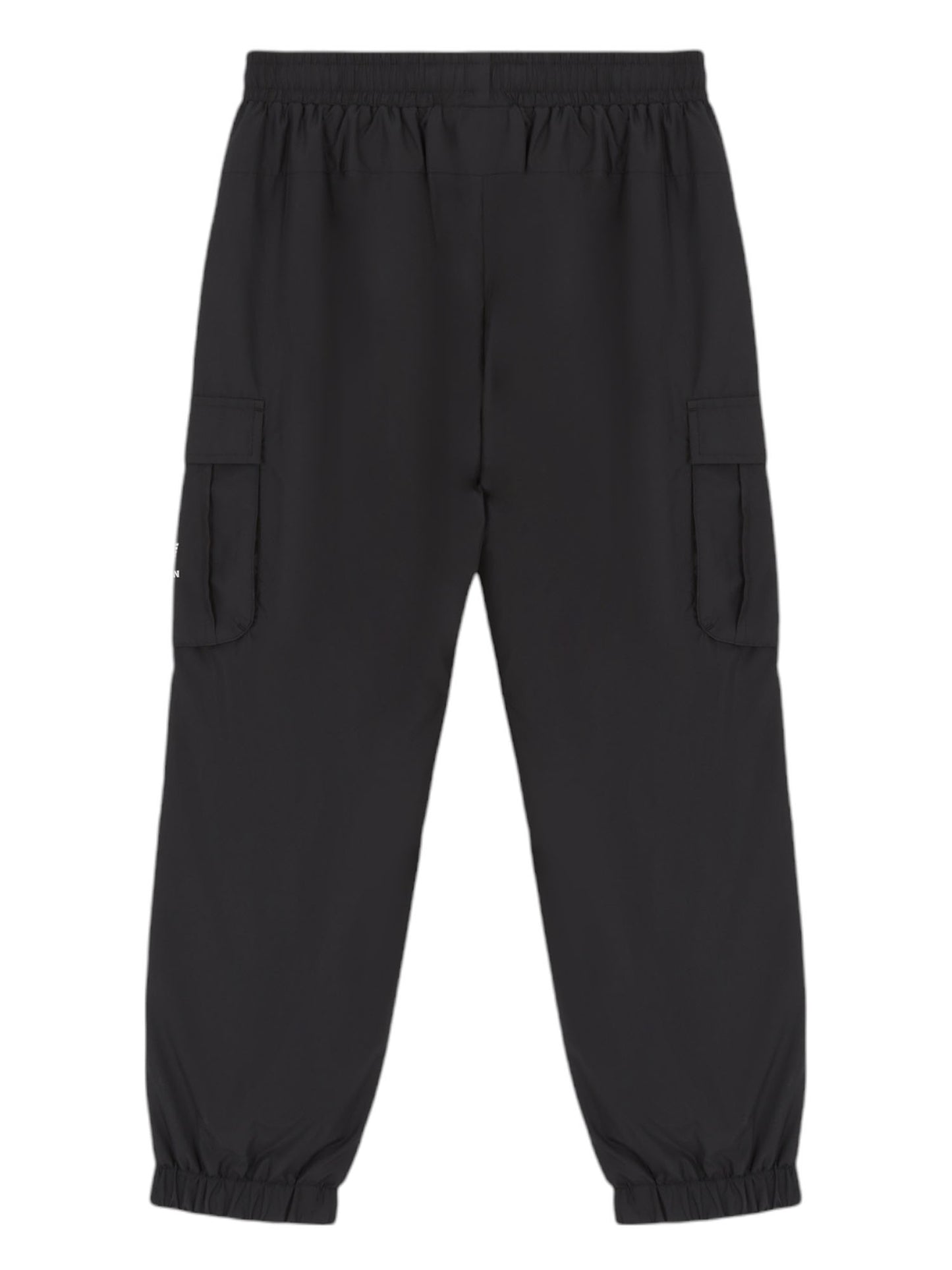Pantaloni cargo da bambino EA7 Emporio Armani in cotone nero