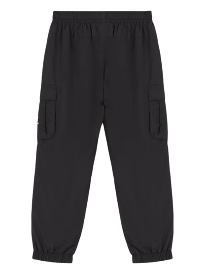 Pantaloni cargo da bambino EA7 Emporio Armani in cotone nero