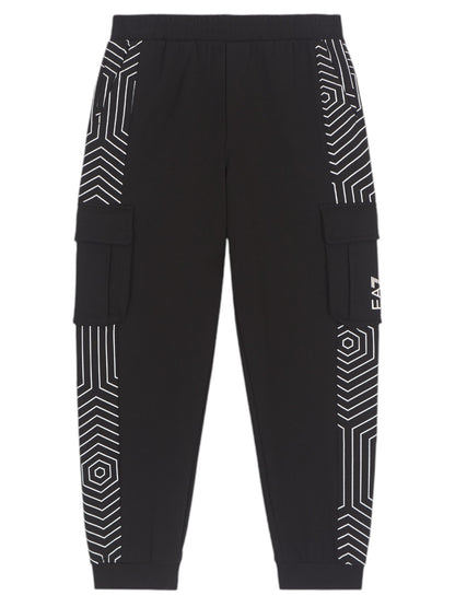 PANTALONE CARGO EA7 EMPORIO ARMANI BAMBINO NERO