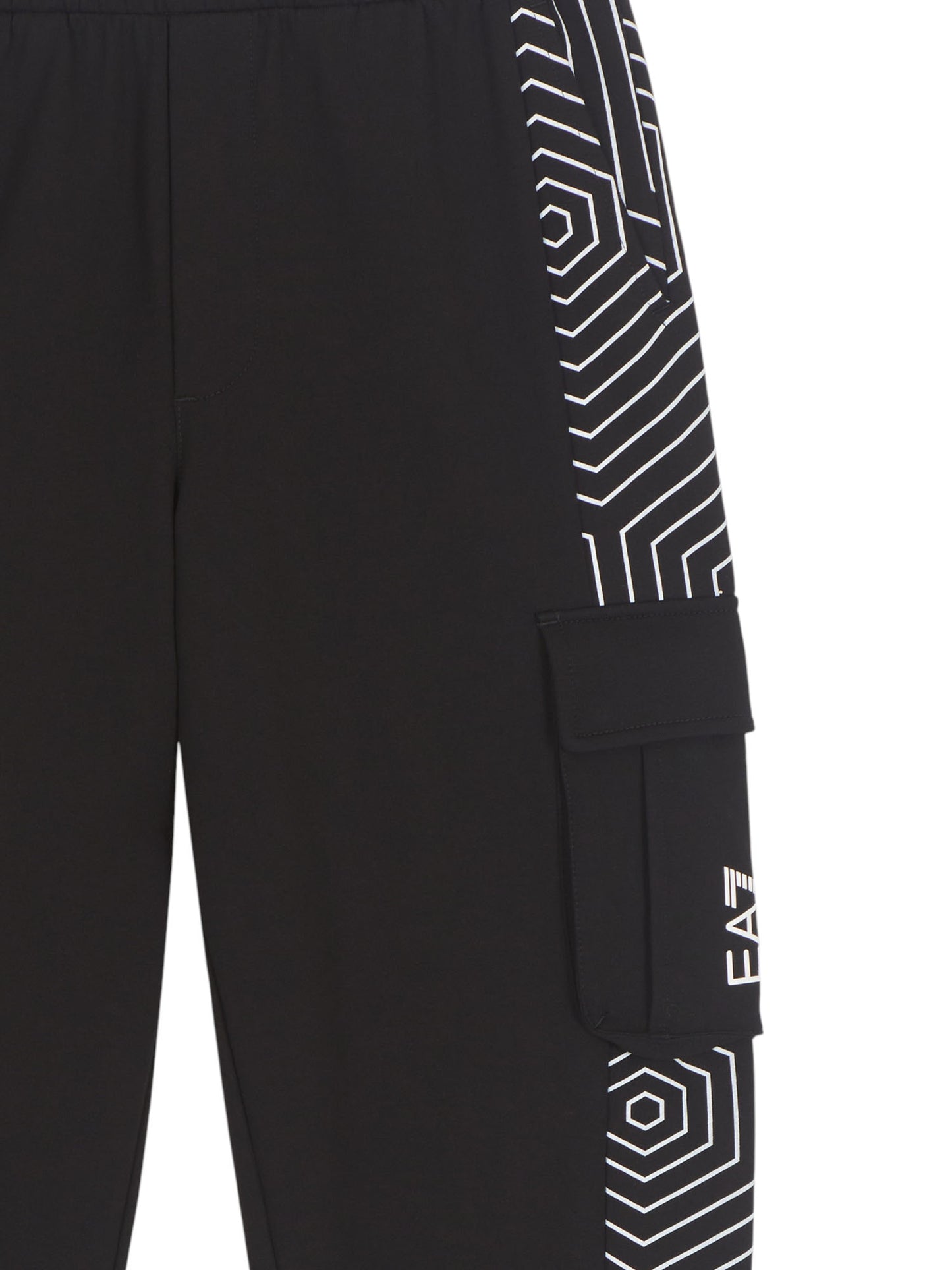 PANTALONE CARGO EA7 EMPORIO ARMANI BAMBINO NERO