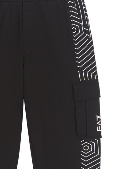 PANTALONE CARGO EA7 EMPORIO ARMANI BAMBINO NERO