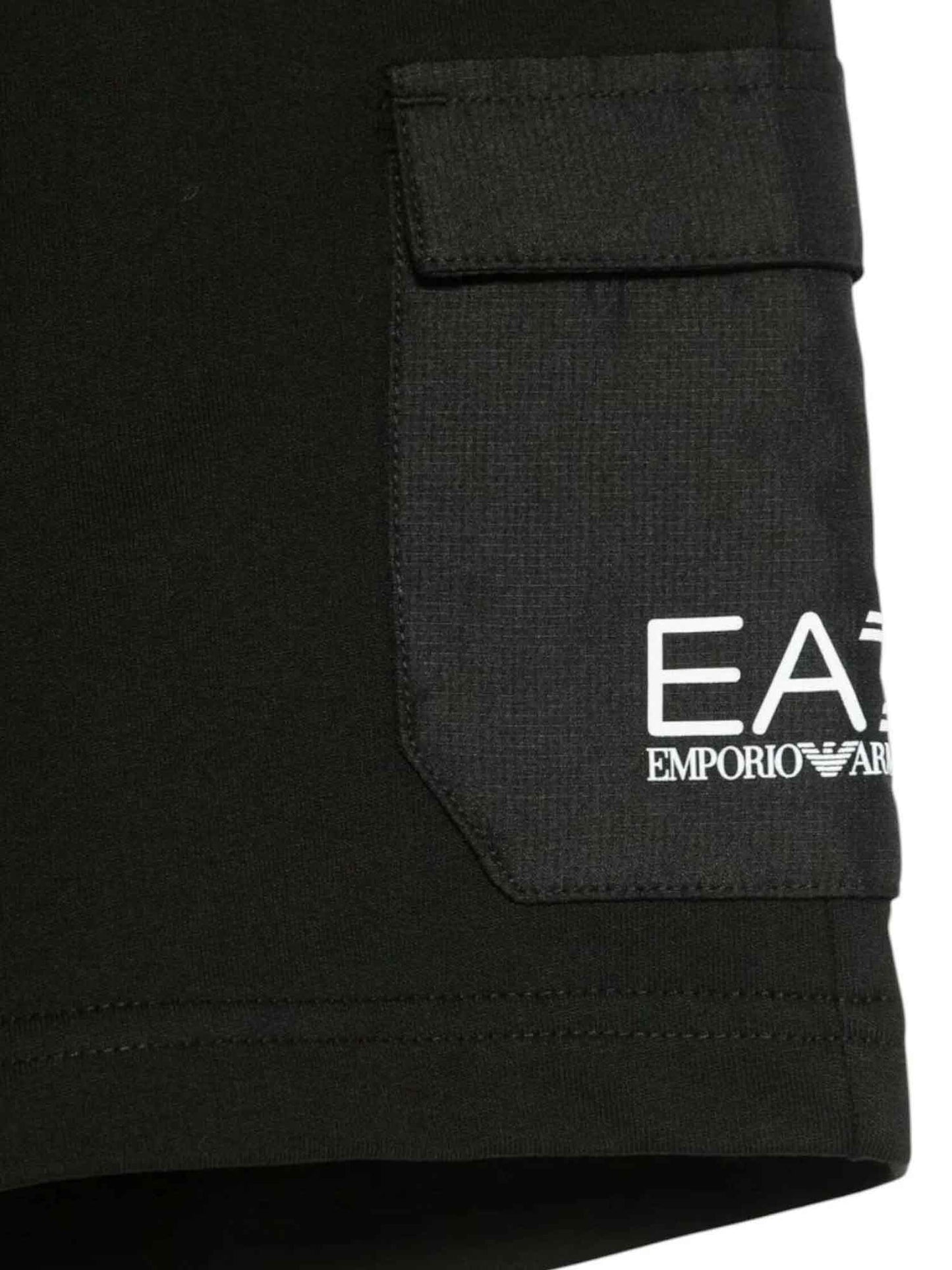 SHORT CARGO EA7 EMPORIO ARMANI BAMBINO NERO