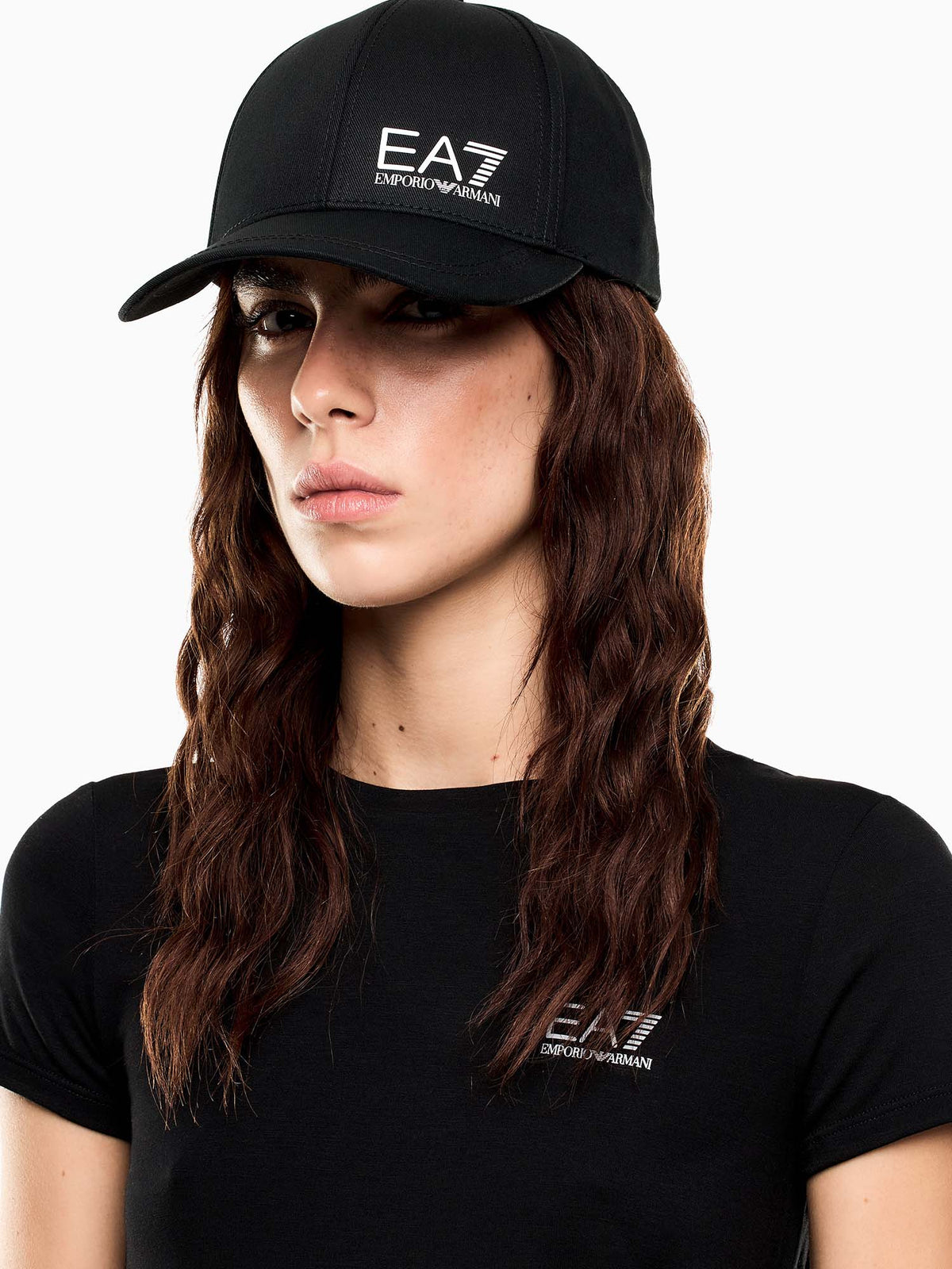 EA7 cappello da unisex nero-bianco