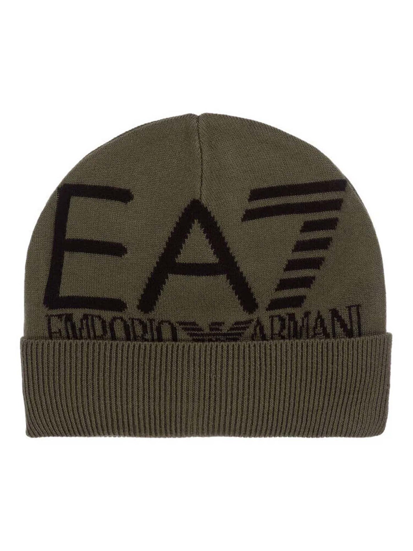 BEANIE VISIBILITY EA7 EMPORIO ARMANI UNISEX ADULTO  VERDE MILITARE