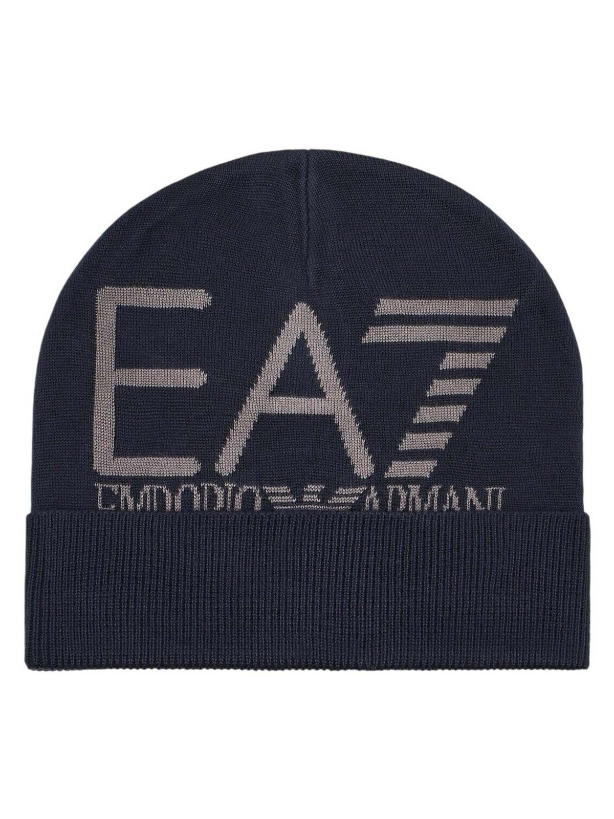 Ea7 Emporio Armani Mountain Beanie, cappello unisex adulto blu