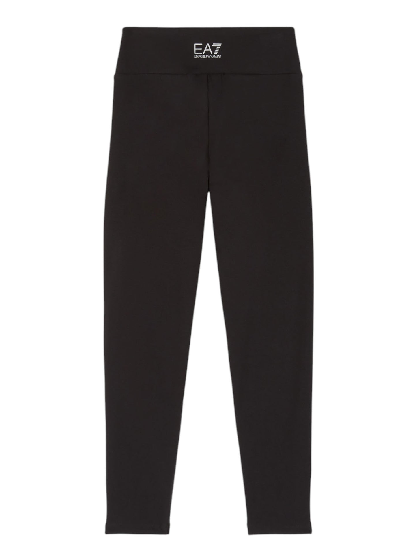 LEGGINGS CON LOGO IRIDESCENTE EA7 EMPORIO ARMANI BAMBINA NERO