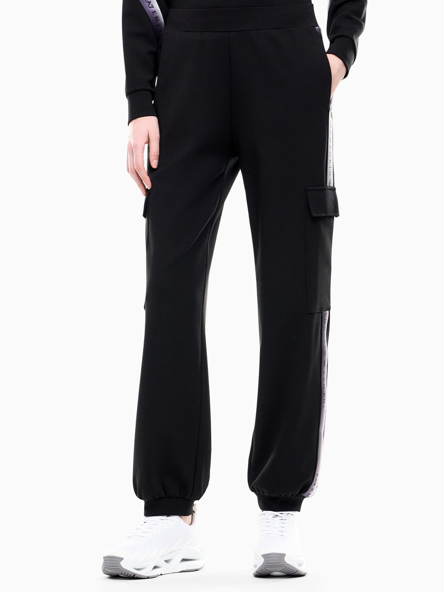 Ea7 Emporio Armani Natural Ventus7, pantalone da donna nero