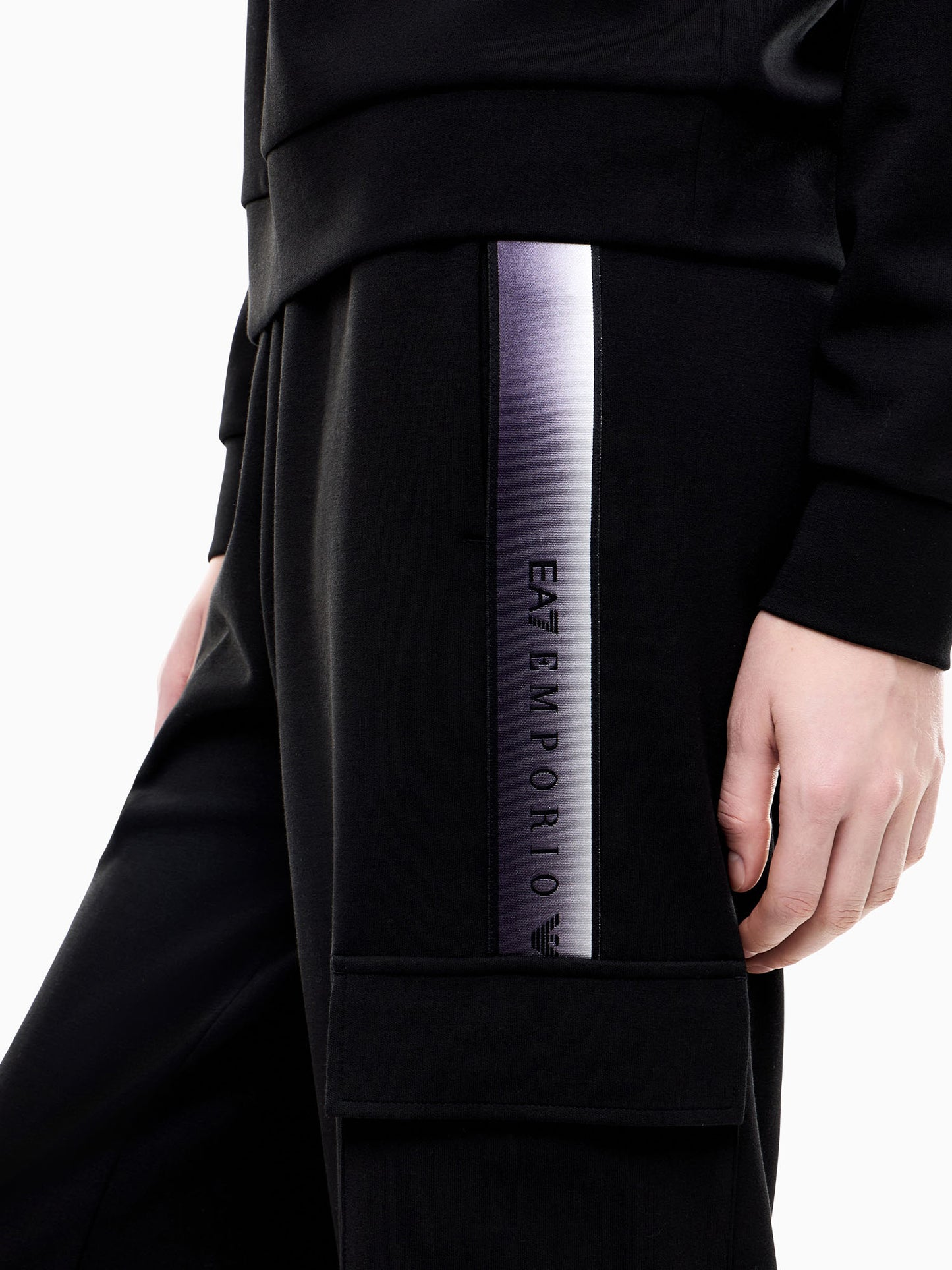 Ea7 Emporio Armani Natural Ventus7, pantalone da donna nero