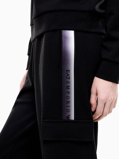 Ea7 Emporio Armani Natural Ventus7, pantalone da donna nero