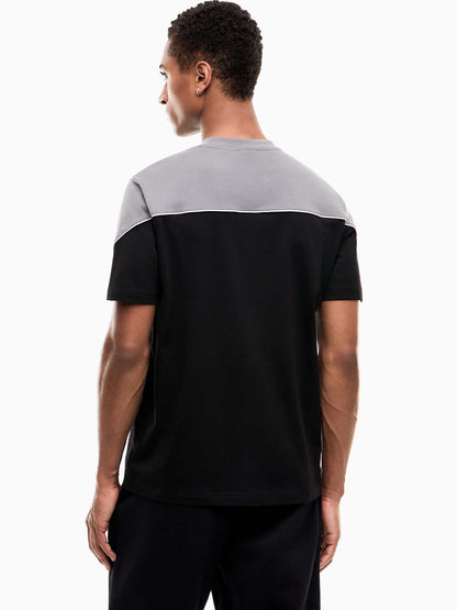 Ea7 Emporio Armani Train Colourbloc, t-shirt maniche corte da uomo nera