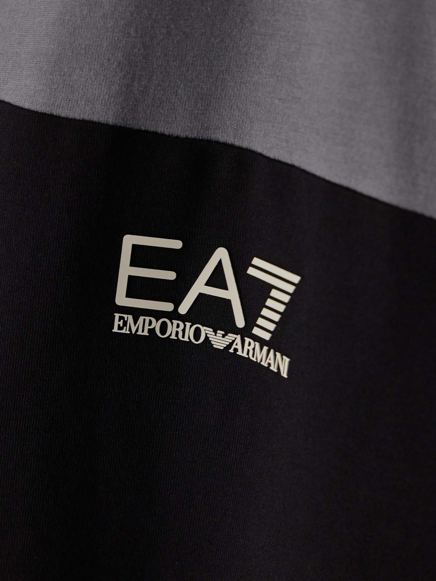 Ea7 Emporio Armani Train Colourbloc, t-shirt maniche corte da uomo nera