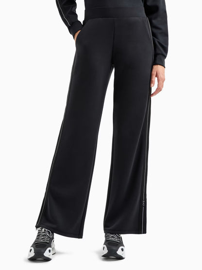 PANTALONE AMPIO IN MODAL EA7 EMPORIO ARMANI DONNA NERO