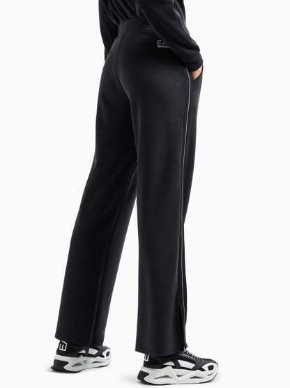 PANTALONE AMPIO IN MODAL EA7 EMPORIO ARMANI DONNA NERO