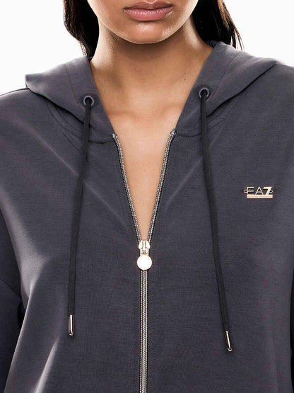FELPA CORE LADY EA7 EMPORIO ARMANI DA DONNA GRIGIO