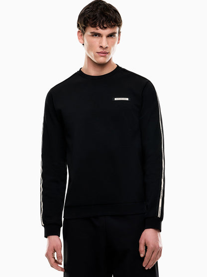 Felpa con zip EA7 Emporio Armani da uomo in nero