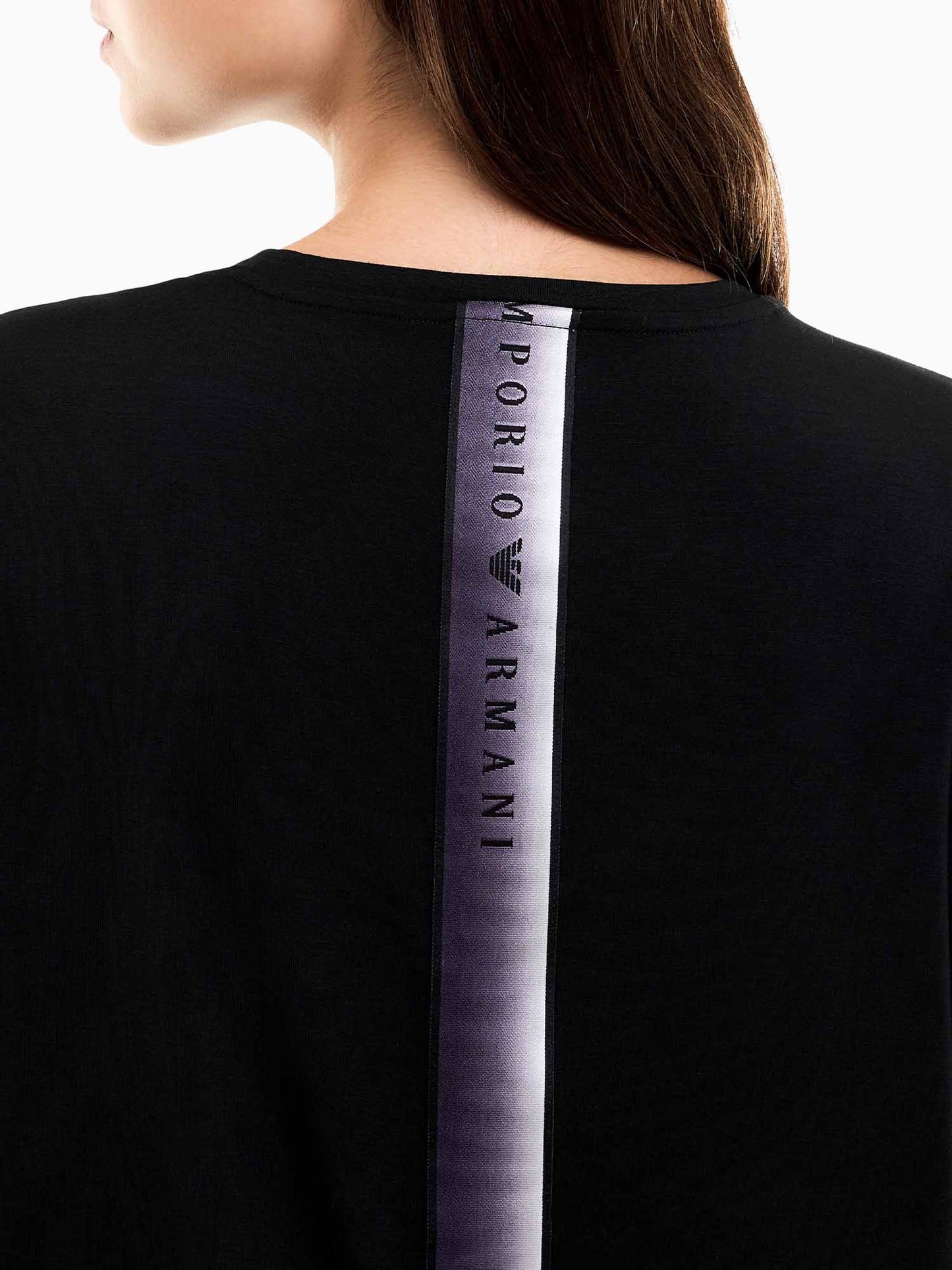 Ea7 Emporio Armani Natural Ventus7, t-shirt maniche corte da donna nera