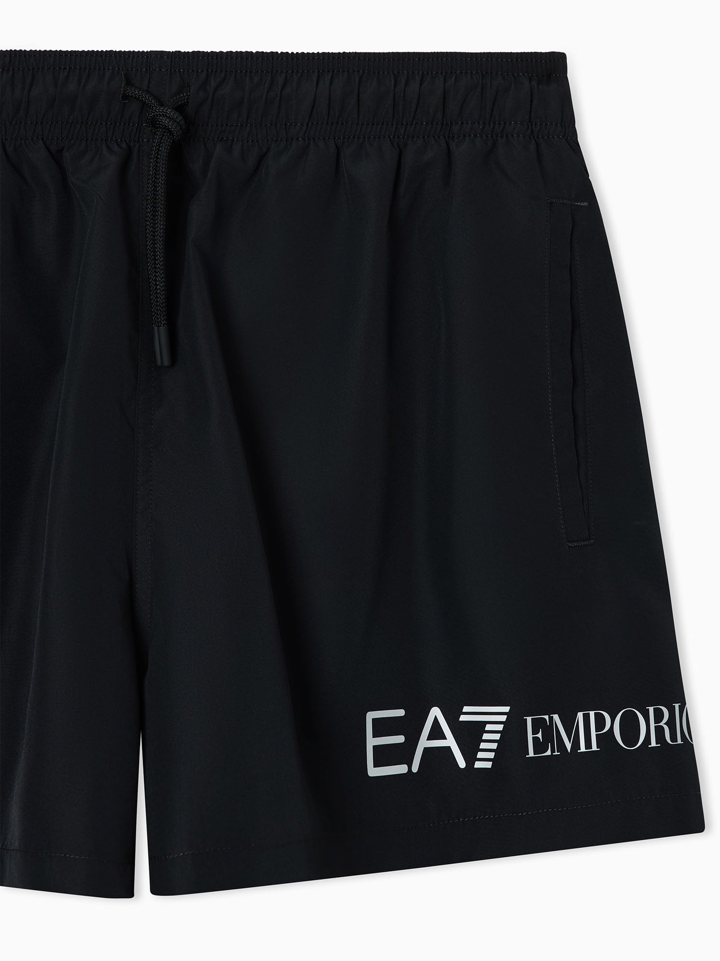 Costume boxer da uomo nero con logo EA7 Emporio Armani