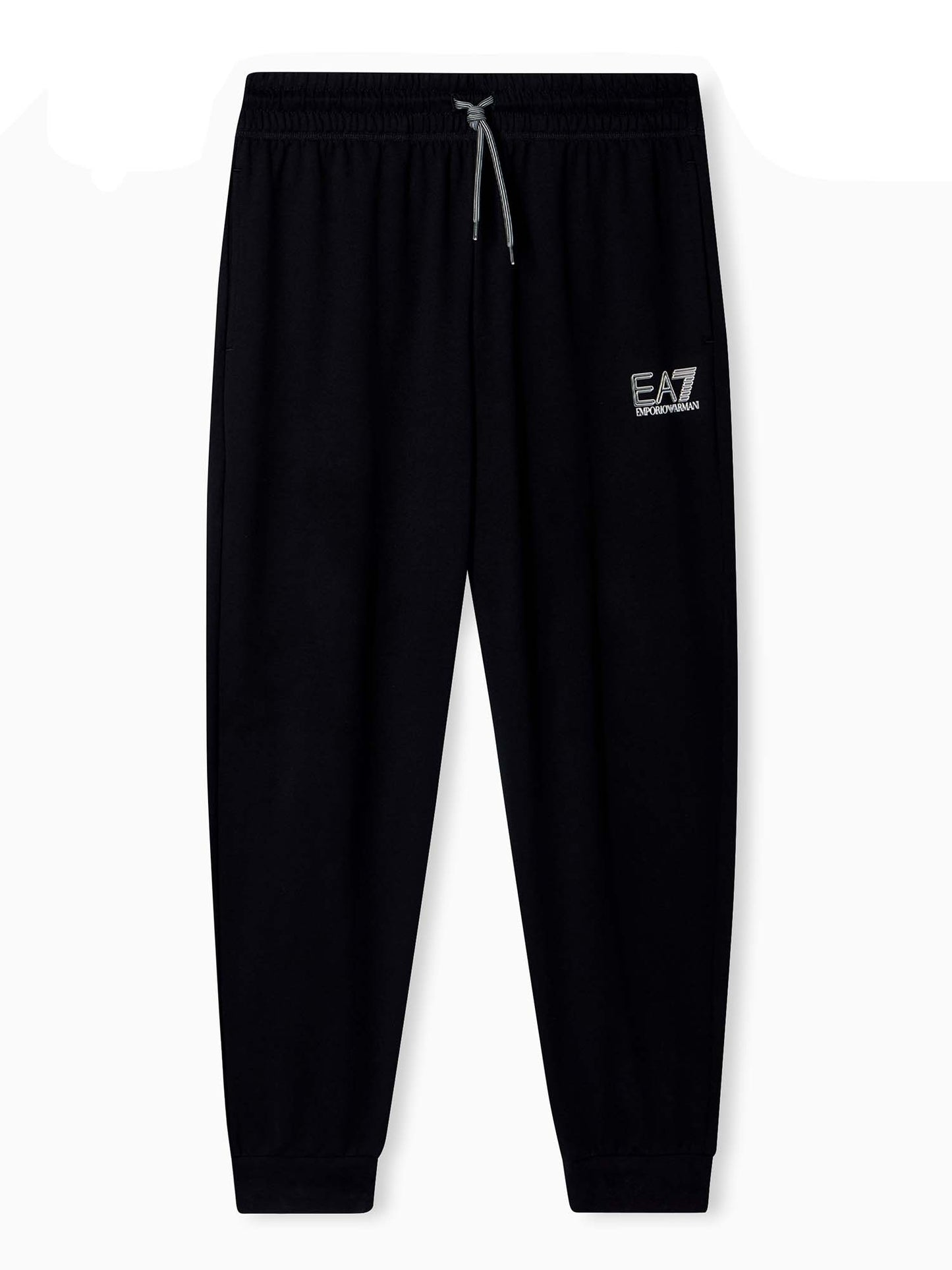 Pantaloni neri da uomo Ea7 Emporio Armani in tessuto tecnico