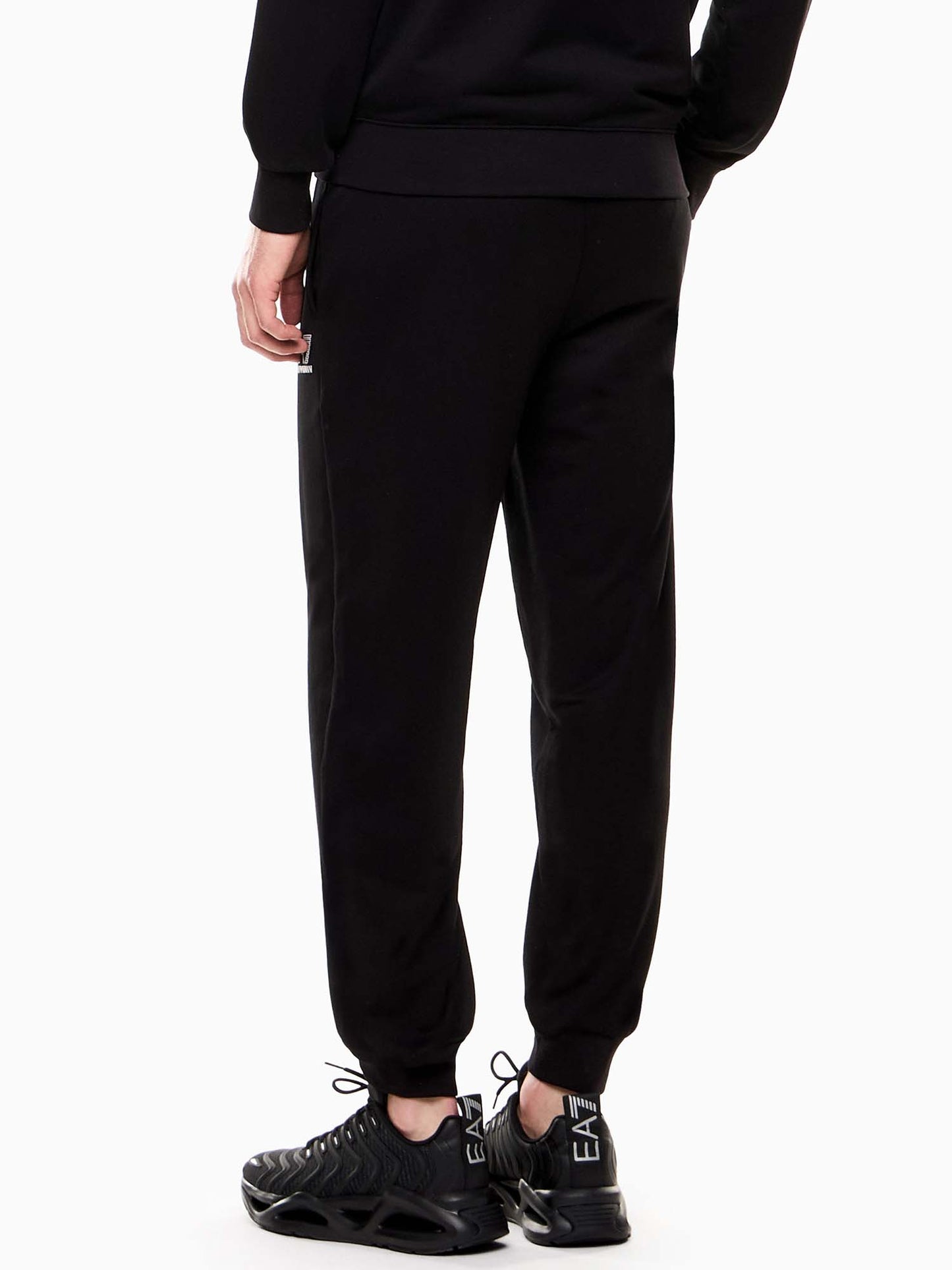 Pantaloni neri da uomo Ea7 Emporio Armani in tessuto tecnico