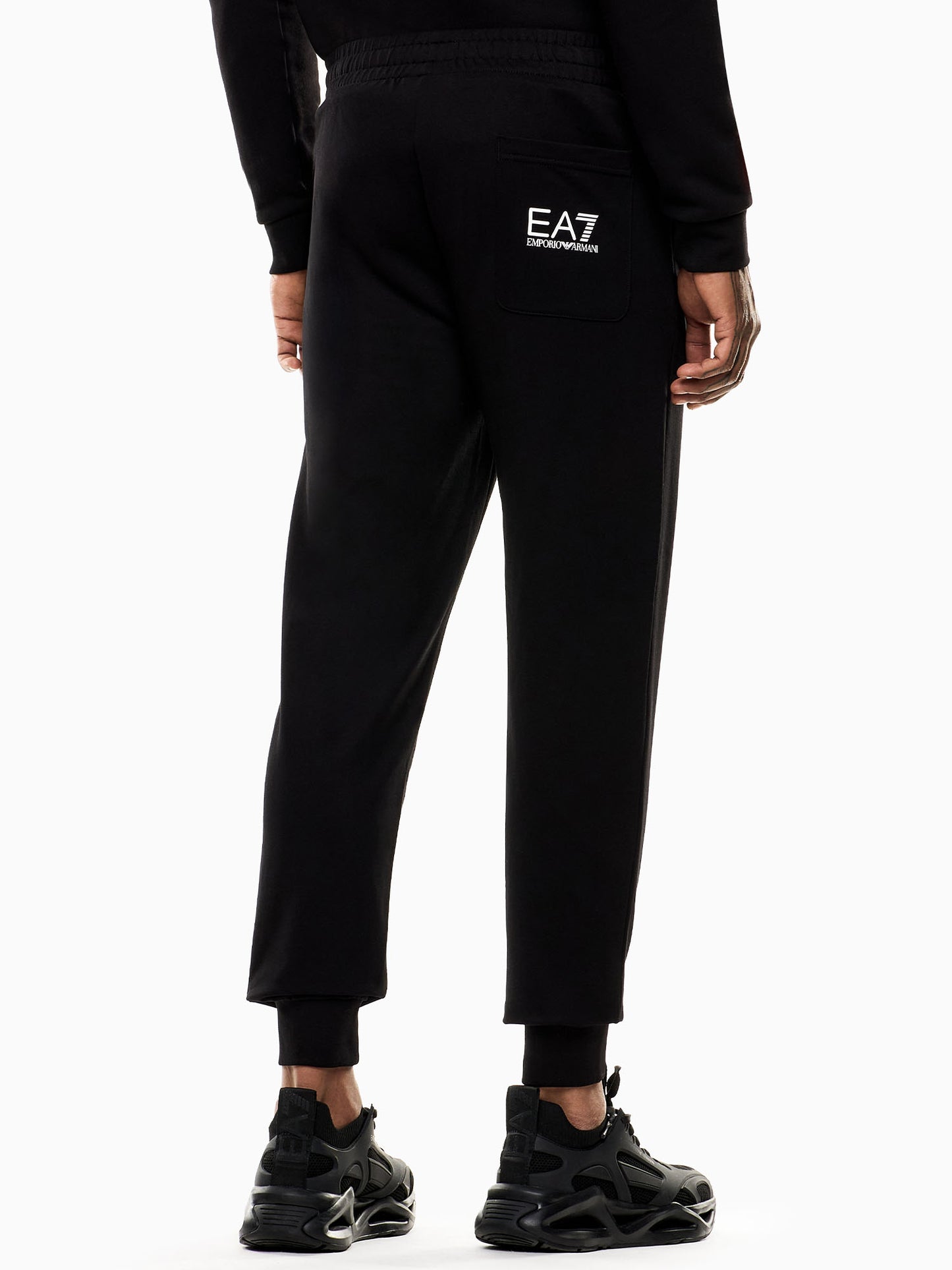Pantaloni jogger da uomo EA7 Emporio Armani in nero