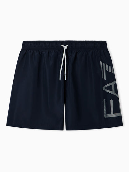 Boxer da spiaggia da uomo blu EA7 Emporio Armani
