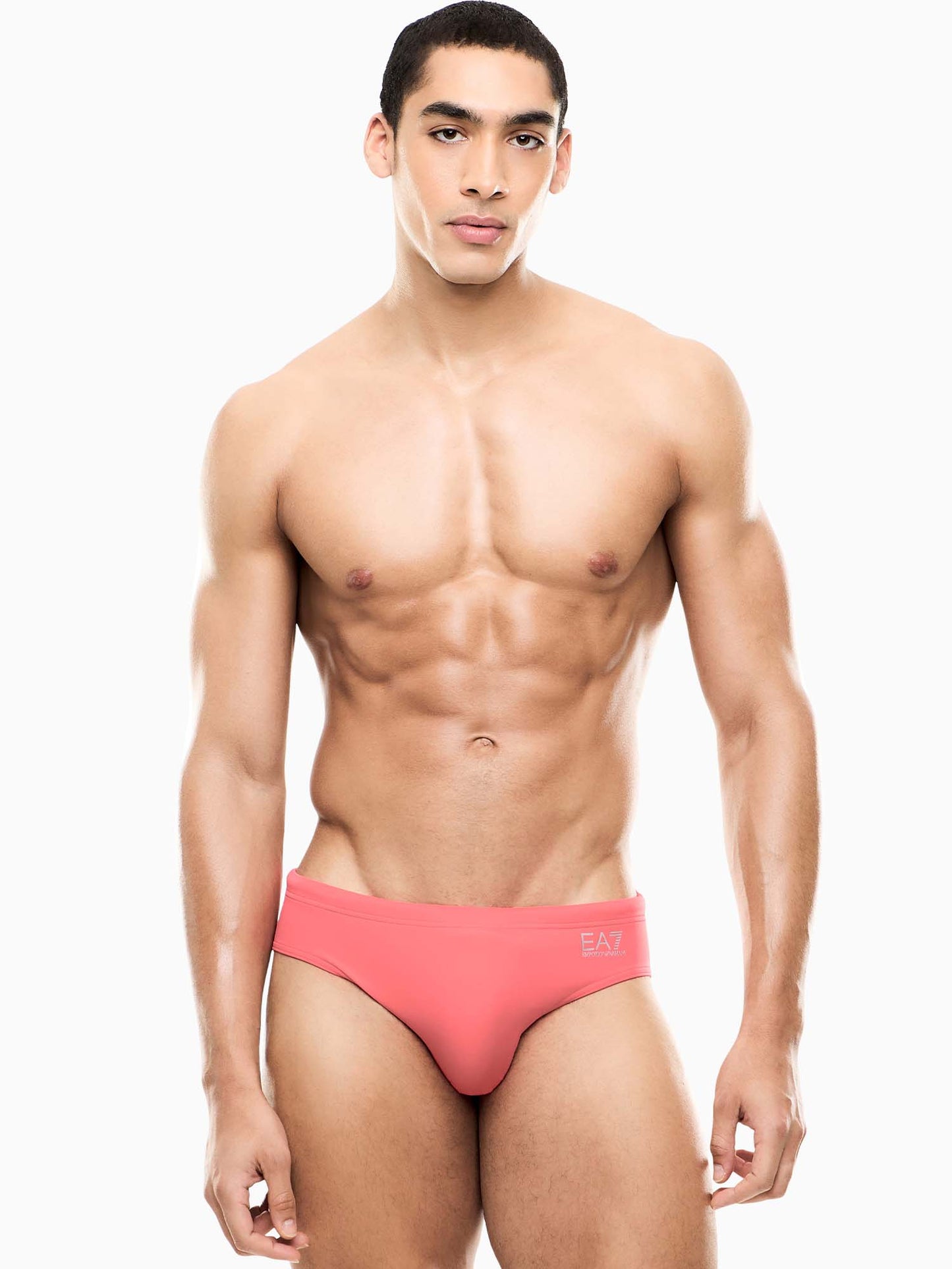 Slip da uomo Ea7 Emporio Armani rosso, costume elegante e performante