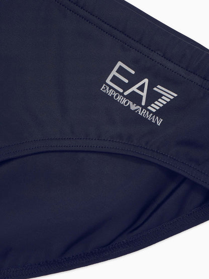 Slip costume uomo Ea7 Emporio Armani blu per la primavera-estate