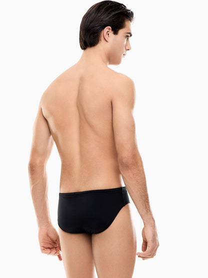 Slip da uomo EA7 Emporio Armani nero, costume tecnico e confortevole