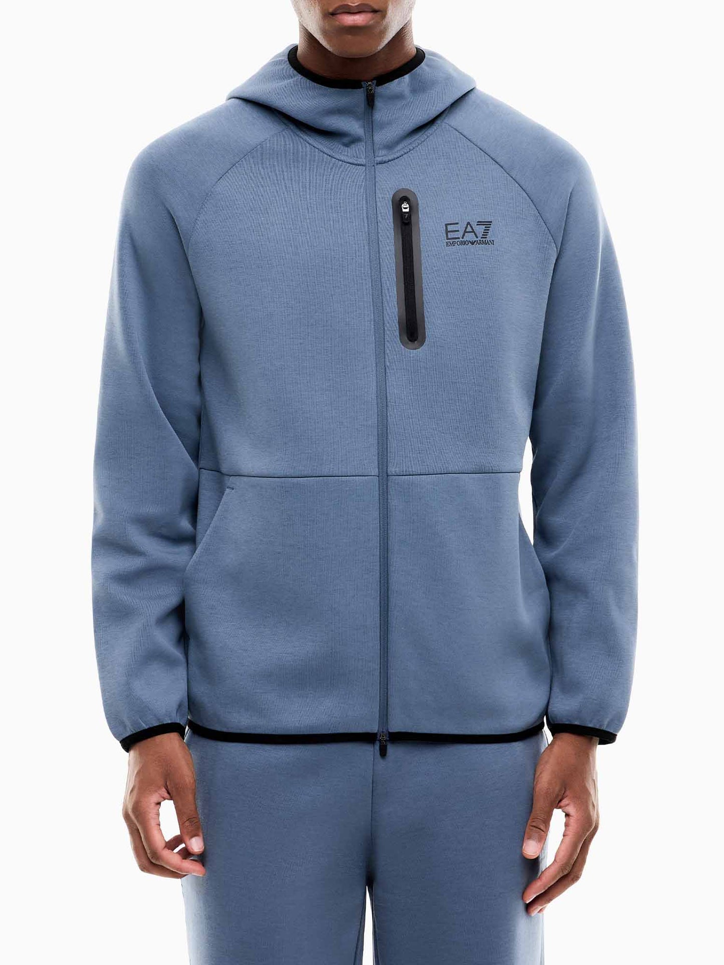 EA7 Emporio Armani Natural Ventus7, felpa da uomo blu