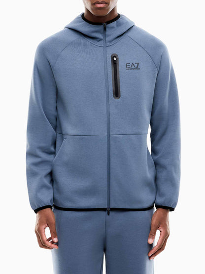 EA7 Emporio Armani Natural Ventus7, felpa da uomo blu